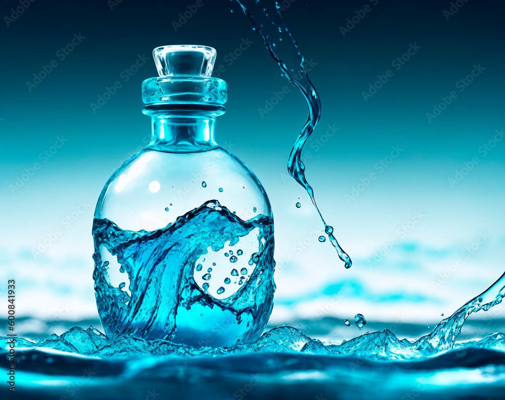 water concept, illustration. Generative ai water concept, illustration. Generative ai
