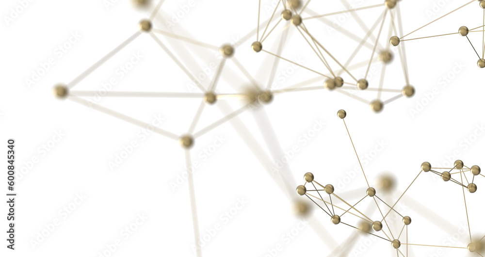 Abstract polygonal space with connecting dots and lines. Dark background. Connection structure. 3d Widescreen Abstract polygonal space with connecting dots and lines. Dark background. Connection structure. 3d Widescreen