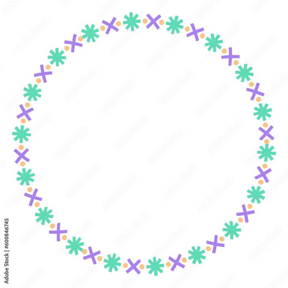 ethnic circle frame
