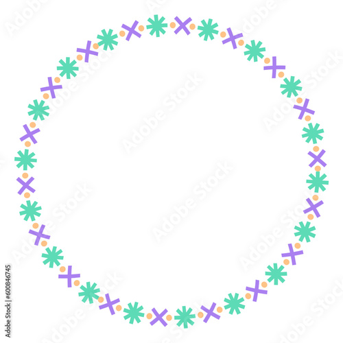 ethnic circle frame 