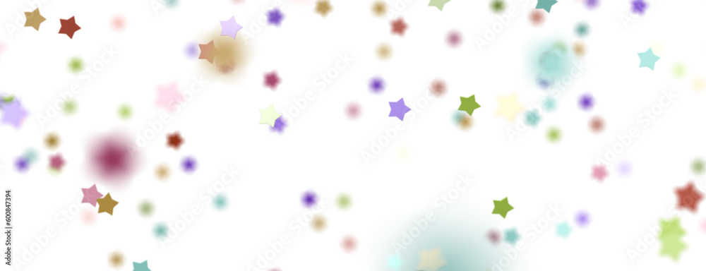 colorful Stars - Festive christmas card. Isolated illustration white background. - png transparent