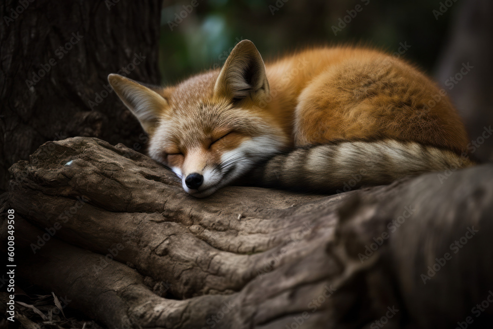 Obraz premium Sleeping Fox
