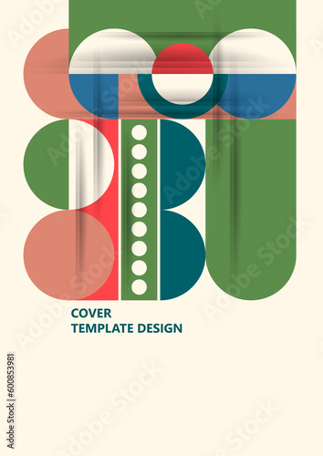 Modern laconic geometric composition for cards, heading, invitation, poster, social networks, publications after publication. Vector