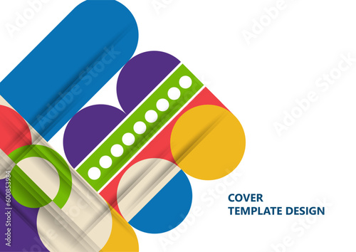 Modern laconic geometric composition for cards, heading, invitation, poster, social networks, publications after publication. Vector
