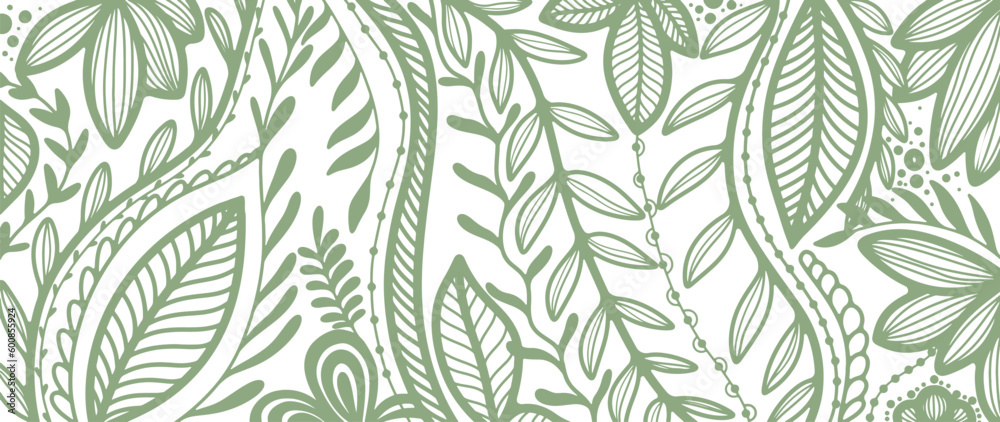 Vector green abstract hand drawn drawing. Background for decor, covers, wallpapers, postcards and presentations Vector green abstract hand drawn drawing. Background for decor, covers, wallpapers, postcards and presentations