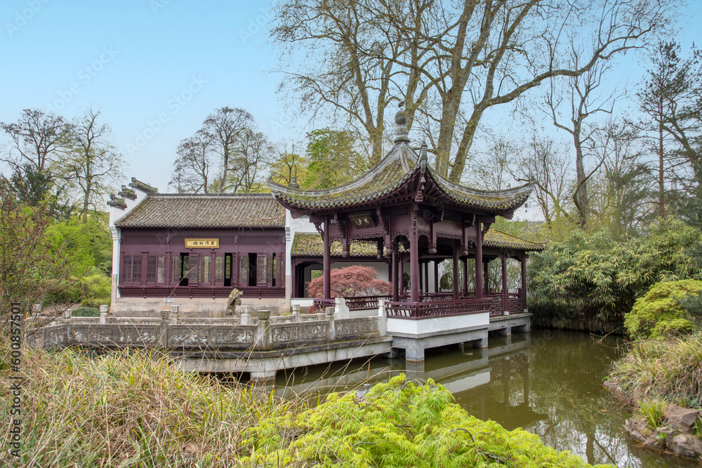 Chinese park in Frankfurt am Main. A quiet, beautiful place to relax. Popular with locals and tourists.