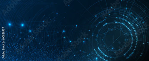 Abstract tech background. Futuristic technology interface
