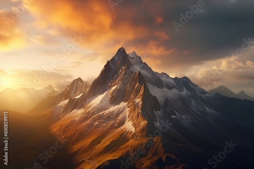 sunset over the mountains © Marius