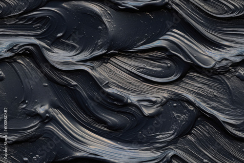 Nahtlos wiederholendes Muster - Schwarze Paste, Ölfarbe, Gips auf Wand mit Struktur