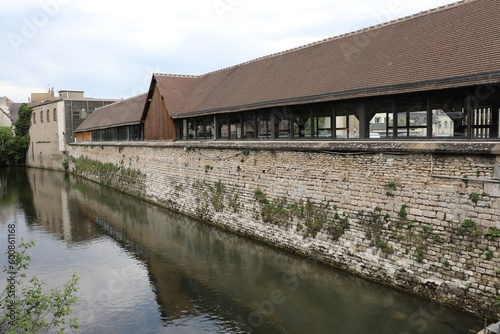 La halle Girodet, halle du marché, vue de l'extérieur, ville de Montargis, département du Loiret, France photo