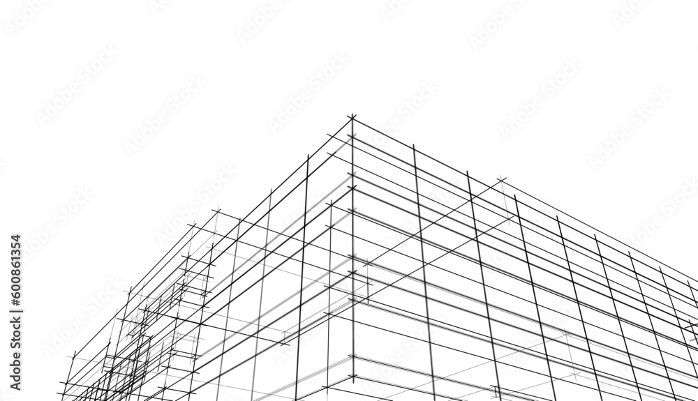 3d model of a building 3d model of a building