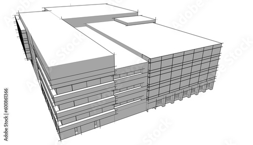 3d model of a building