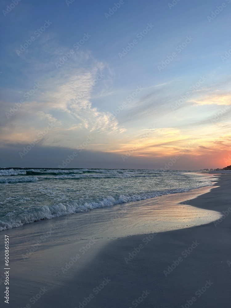 sunset on the beach