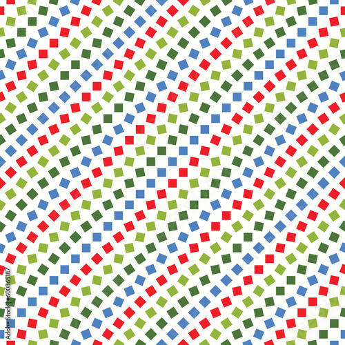 Multicolor Square Dots Textured Pattern