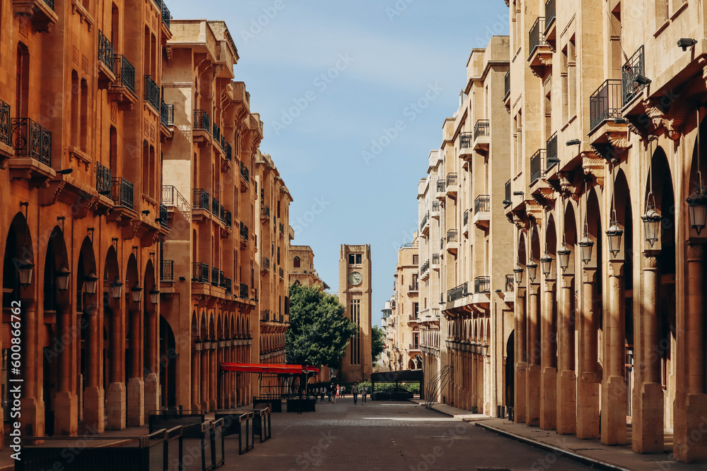 The Beirut Central District, historical and geographical core of Beirut, also called downtown Beirut. - obrazy, fototapety, plakaty 