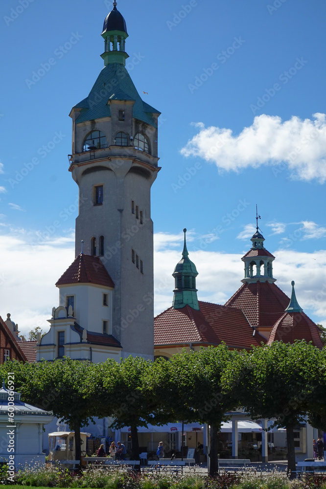 Lighthouse in the seaside town of Sopot on the shore of the Baltic Bay. Poland. Lighthouse in the seaside town of Sopot on the shore of the Baltic Bay. Poland.