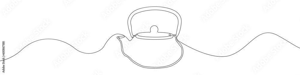 Teapot, kettle sign line continuous drawing vector. One line Teapot, kettle vector background. Teapot, kettle icon. Continuous outline of Teapot, kettle. Linear Teapots, kettles design. Teapot, kettle sign line continuous drawing vector. One line Teapot, kettle vector background. Teapot, kettle icon. Continuous outline of Teapot, kettle. Linear Teapots, kettles design.