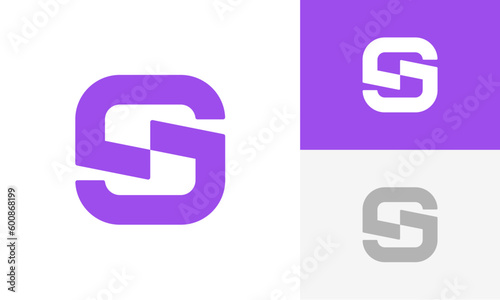 Initials S logo design. Initial letter logo design vector