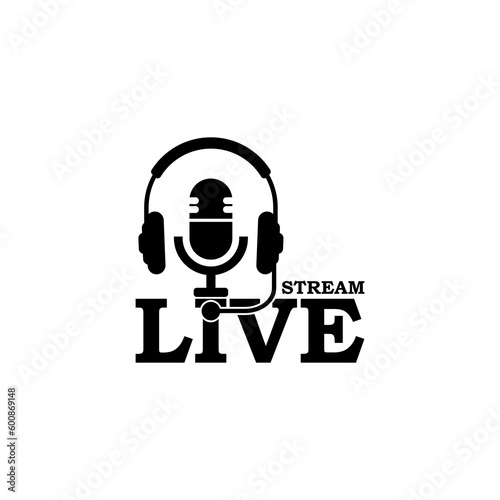 Live stream icon isolated on transparent background