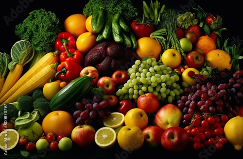 Different fruits and vegetables