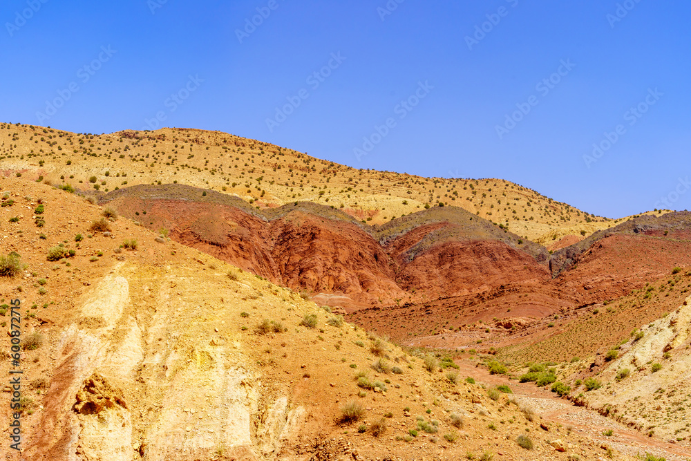 Rock formation in the High Atlas Mountains, Rock formation in the High Atlas Mountains,