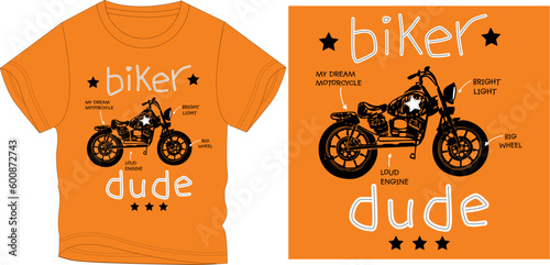 bike dude graphic design vector 