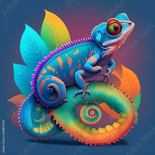  A Chameleon is a camouflage from the enemies created with Generative AI technology © MMS
