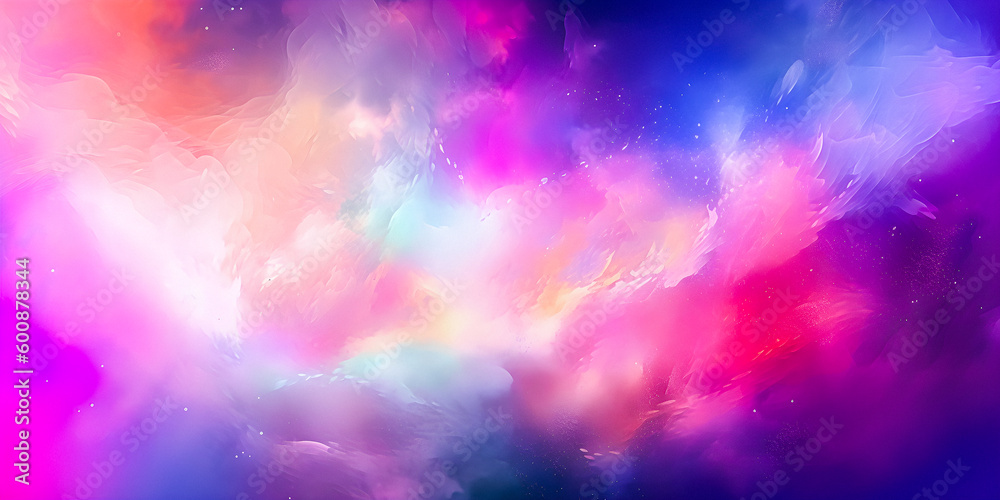 Abstract vibrant cloudscape background with copyspace - generative AI Abstract vibrant cloudscape background with copyspace - generative AI