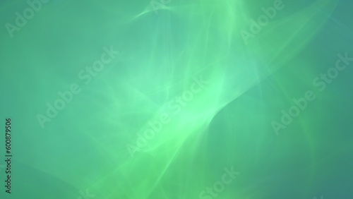 Green abstract three-dimensional graphic smoke wave pattern shape banner background. 3D illustration design backdrop concept template for copy space and showcase in science and health care technology.