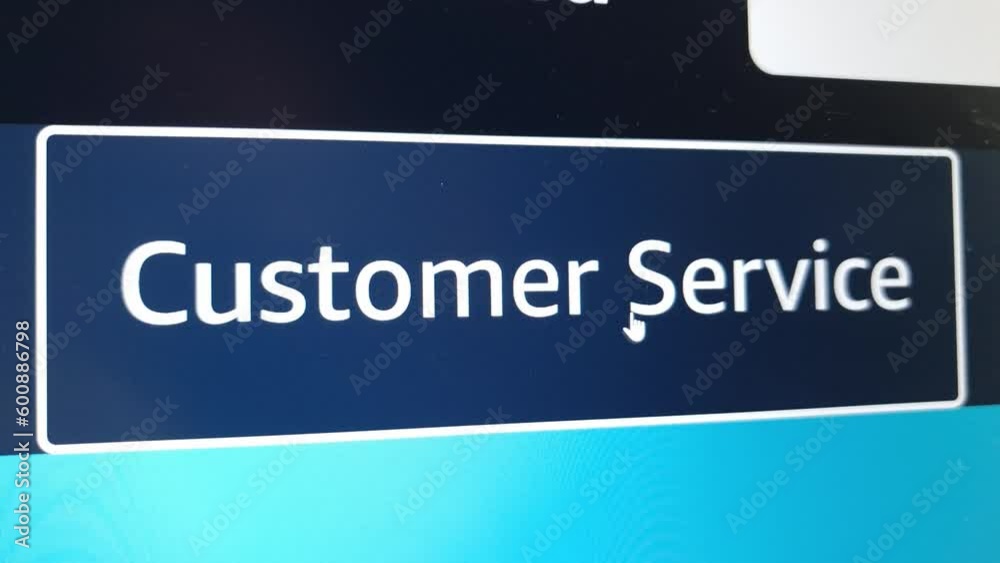 Customer service text on the online store`s website. Business concept Customer service text on the online store`s website. Business concept