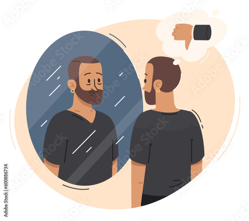 Low Self Esteem Concept Illustration