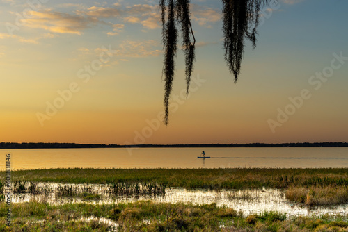 Sunset and Paddle Board photo