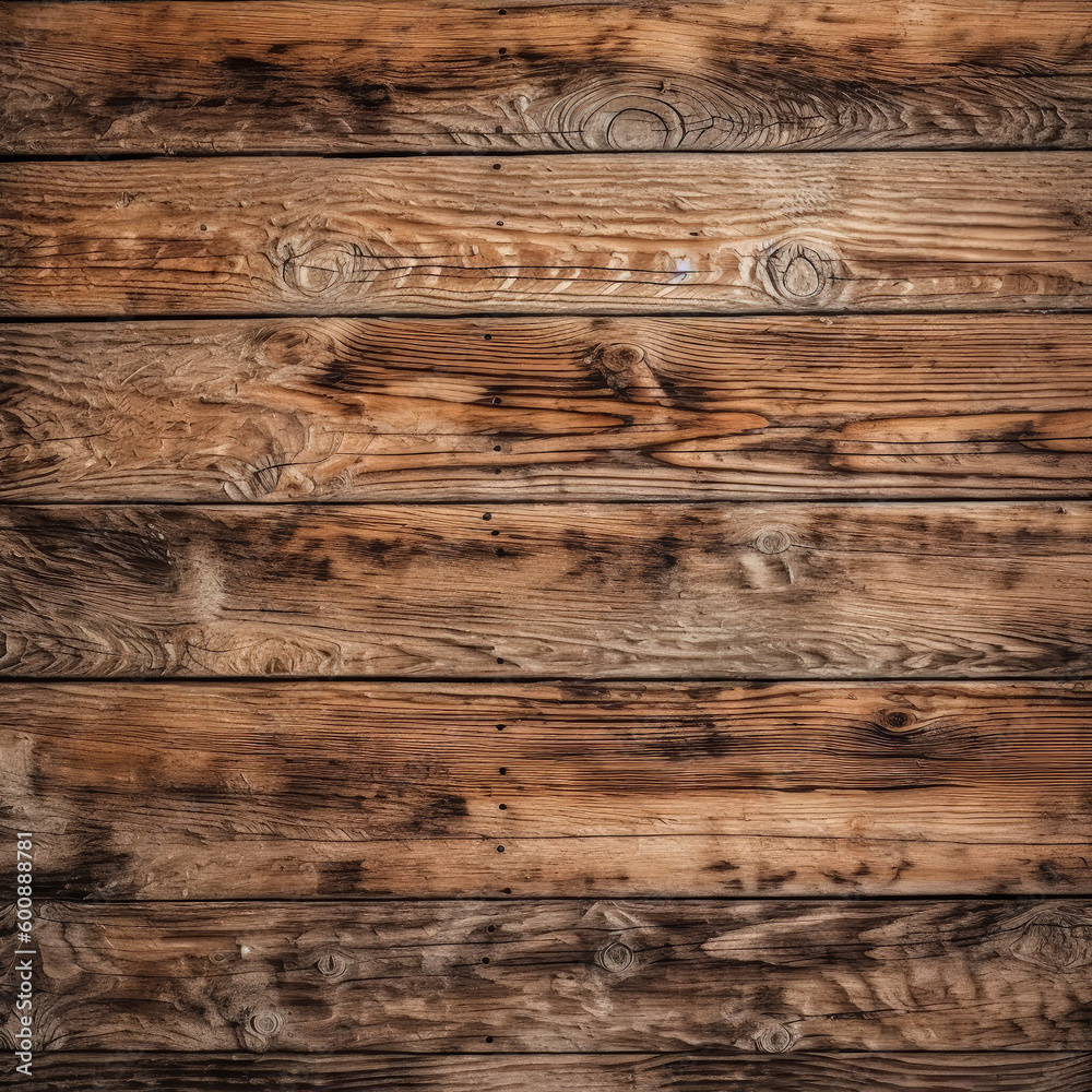 Fototapeta premium Old wood planks background. Generative AI