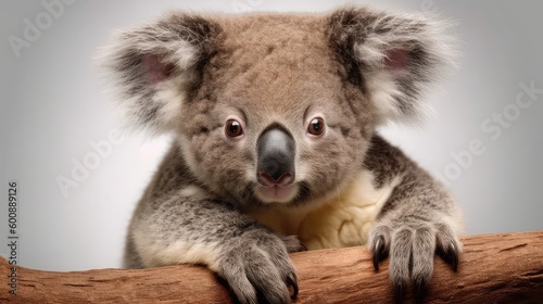 koala on a white background  Generative AI  Generative  AI