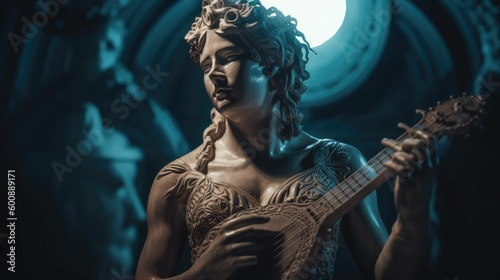 Master of the Arts: Apollo, God of Creativity and Beauty in Ancient Mythology by Generative AI