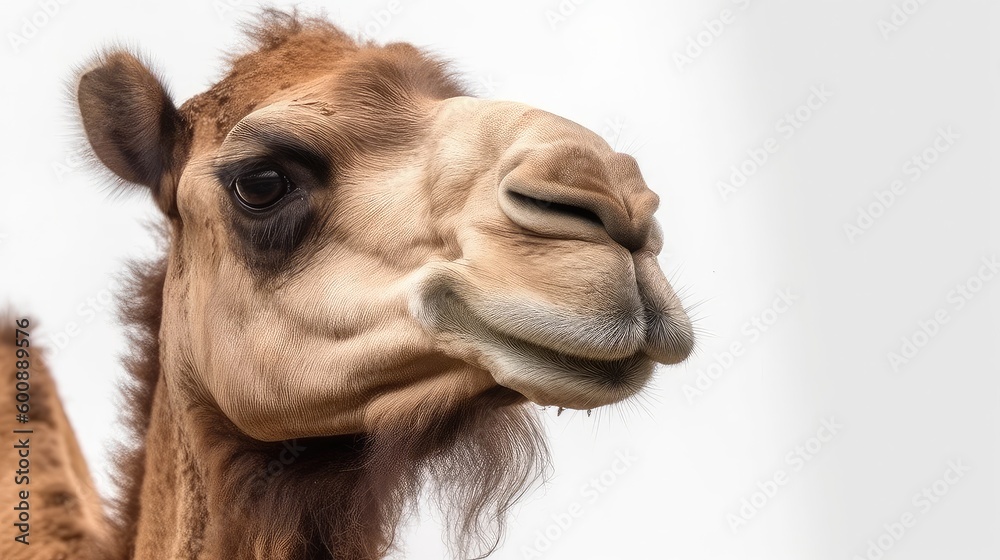 Obraz premium camel on a white background, Generative AI, Generative, AI