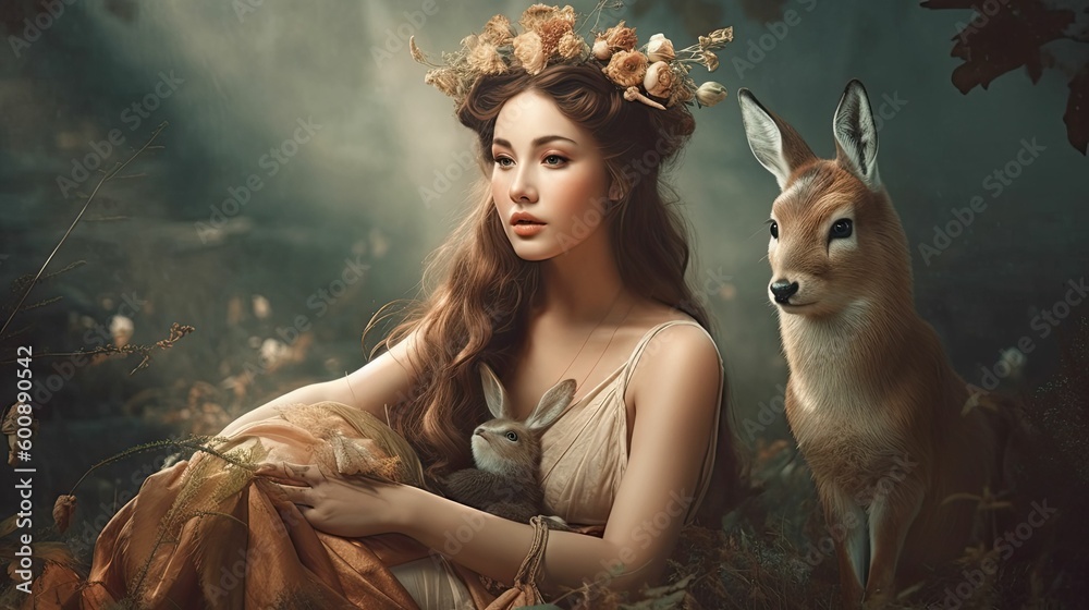 The Divine Huntress Goddess Artemis Protector Of The Wilderness By