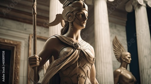 Born from the Mind of Zeus: Athena, Goddess of Wisdom and Strategic Warfare in Greek Mythology by Generative AI