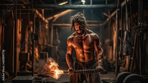 Forger of the Gods: Hephaestus, the Mighty God of Blacksmiths and Artisans by Generative AI