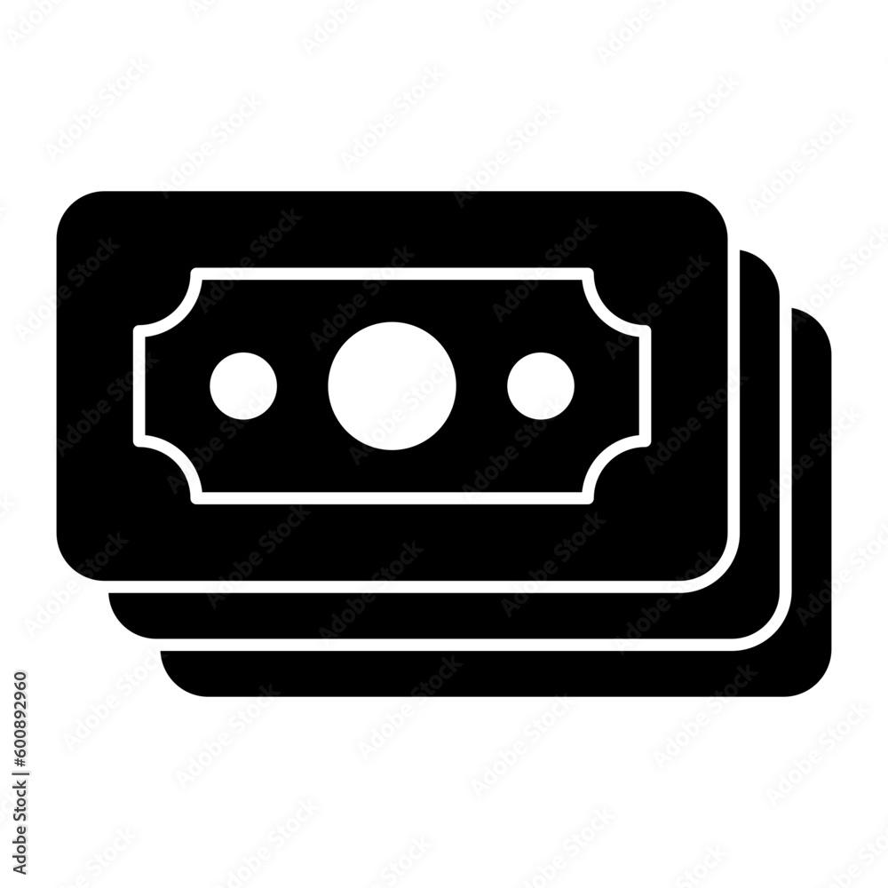 Money Glyph Icon Money Glyph Icon