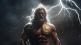 Father of the Olympians: Zeus, the Mighty God Who Reigns Supreme on Mount Olympus by Generative AI