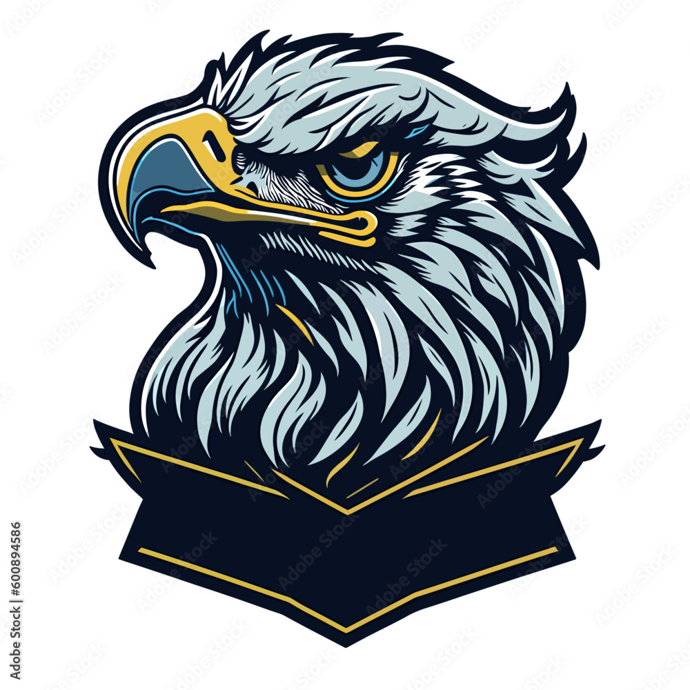 Aggressive Wild Eagle Mascot Logo for E-Sport Teams: Dominate the ...