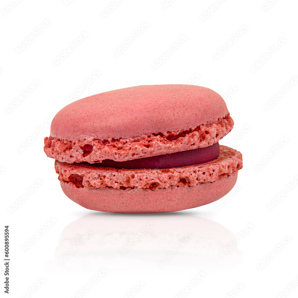 Pink macaroon isolated on a transparent background Pink macaroon isolated on a transparent background