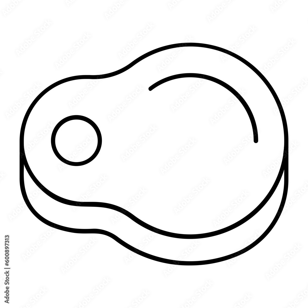 Steak Thin Line Icon Steak Thin Line Icon