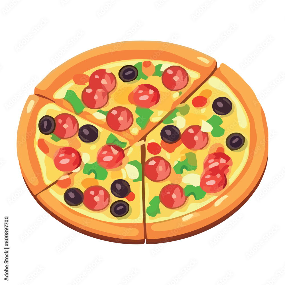 pizza with mozzarella and vegetables pizza with mozzarella and vegetables