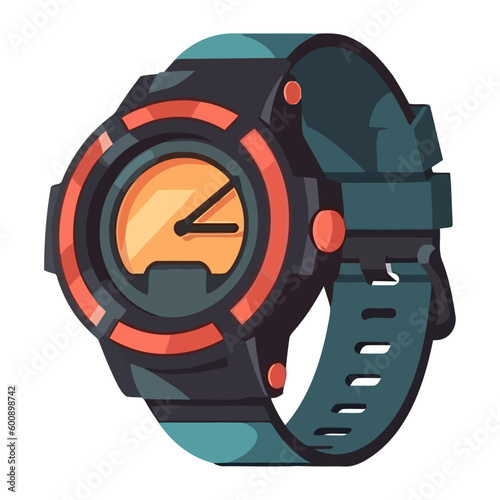 Modern watch icon technological innovation