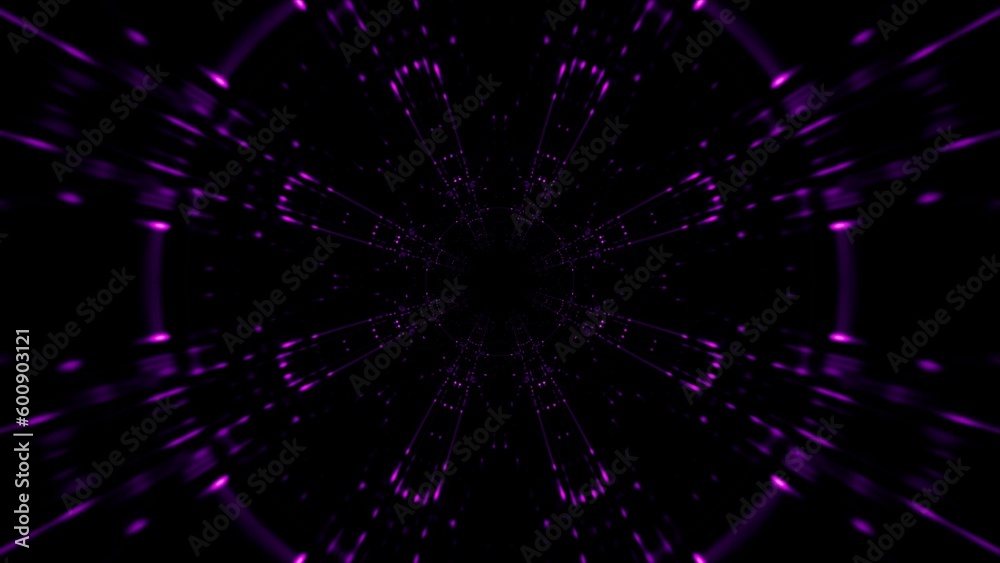 Fototapeta premium Purple lines tunnel texture overlay background