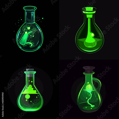 Magic potion and test tube