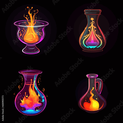 Magic potion and test tube