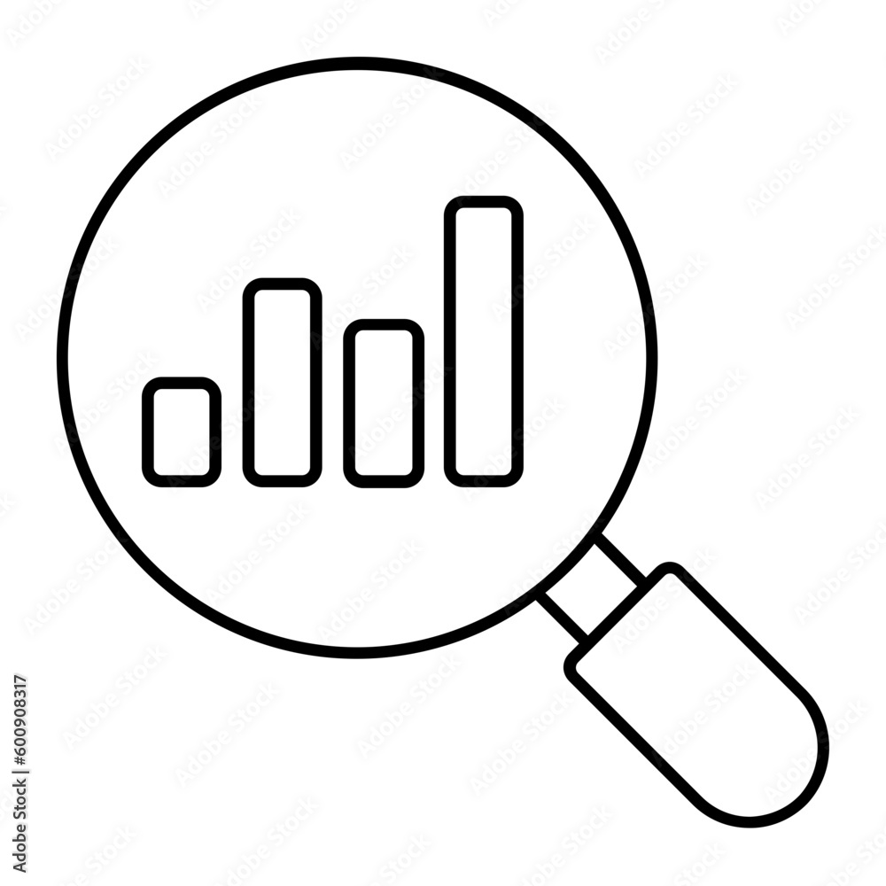 Data Monitoring Thin Line Icon Data Monitoring Thin Line Icon